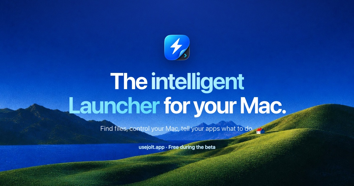Jolt Intelligent Mac Launcher for Files and Commands